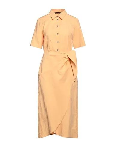 Apricot Plain weave Midi dress