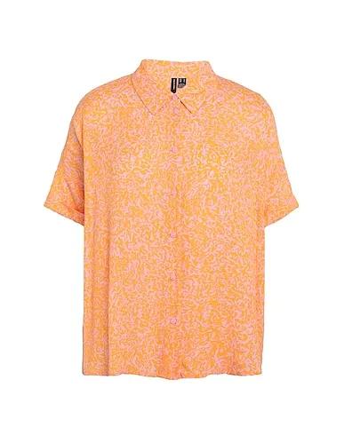 Apricot Plain weave Patterned shirts & blouses