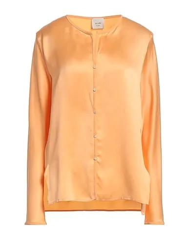 Apricot Satin Silk shirts & blouses