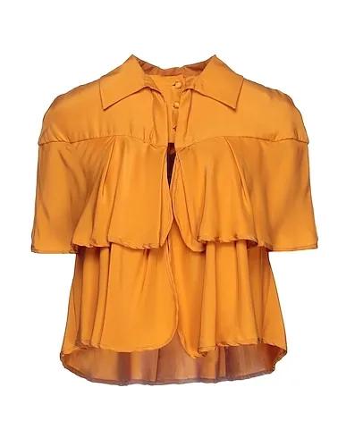 Apricot Satin Silk shirts & blouses