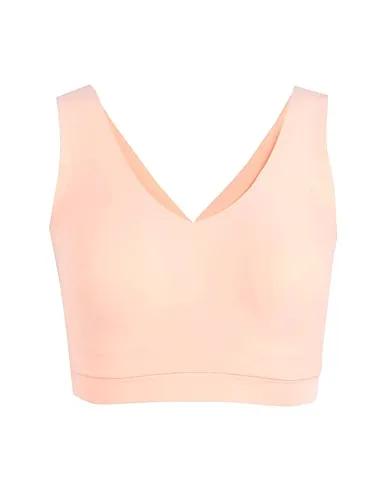 Apricot Synthetic fabric Bra