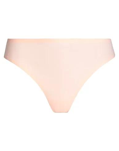 Apricot Synthetic fabric Thongs