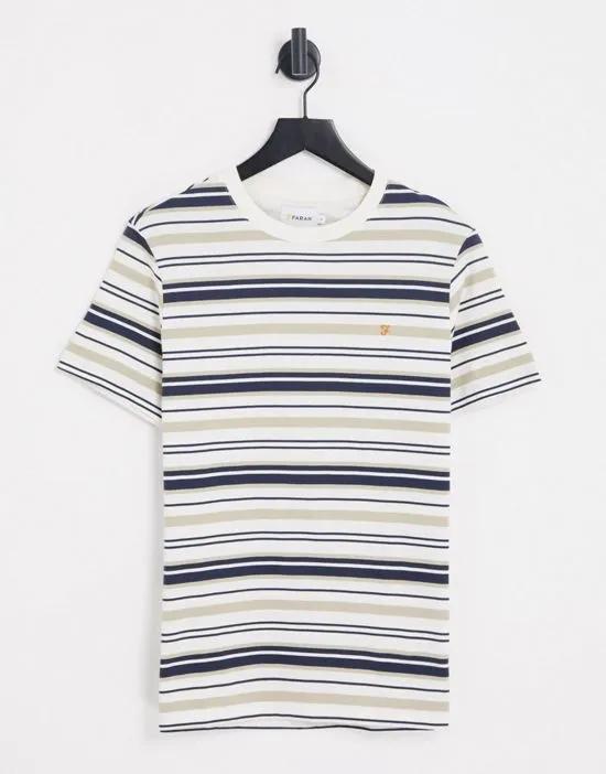Archer striped T-shirt in navy