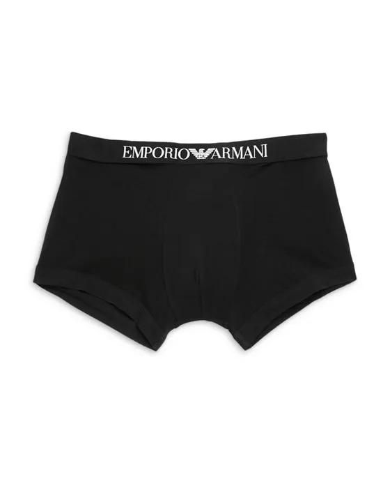 Armani Cotton Blend Logo Waistband Boxer Briefs
