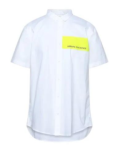ARMANI EXCHANGE | White Men‘s Solid Color Shirt