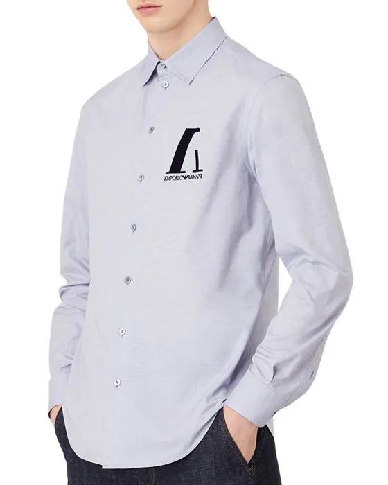 Armani Hailon Long Sleeve Logo Shirt