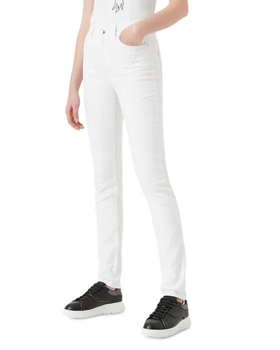 Armani Skinny Jeans in Solid White