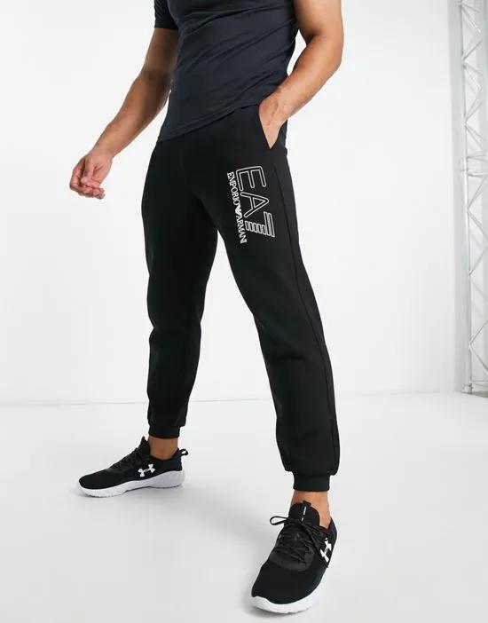 Armani  Visibilty logo sweatpants in black