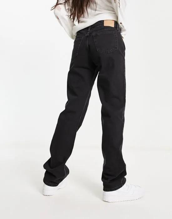 Arrow low rise straight jeans in black