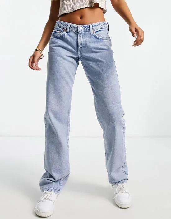 Arrow straight leg jeans in summer blue