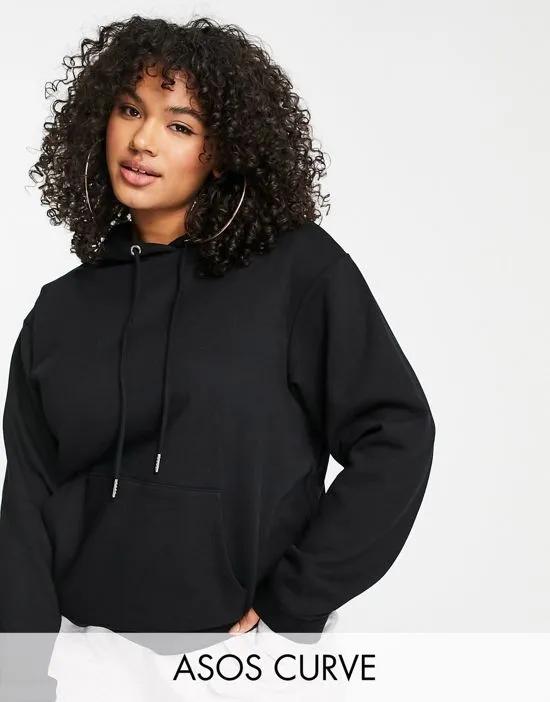 ASOS DESIGN Curve ultimate hoodie in black