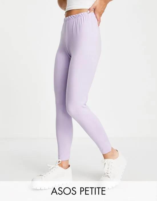 ASOS DESIGN Petite mix & match jersey pajama legging in lilac