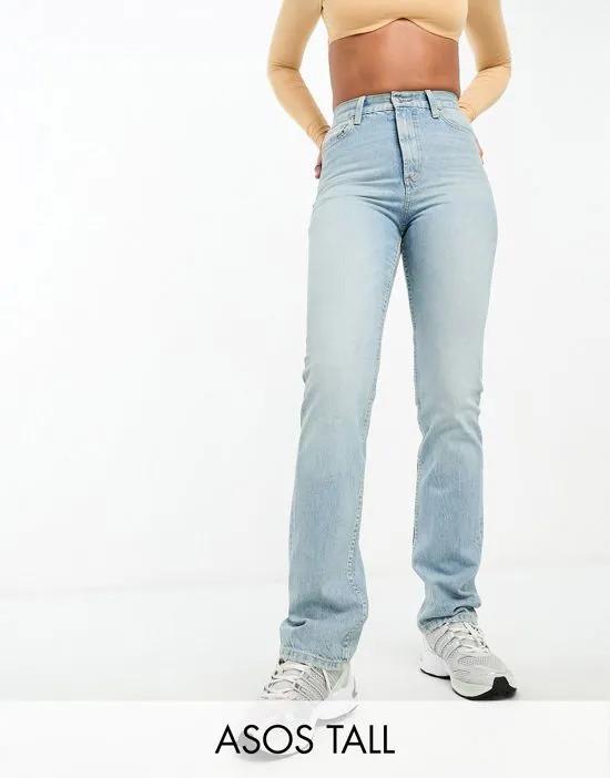 ASOS DESIGN Tall 90s straight leg jeans in light blue