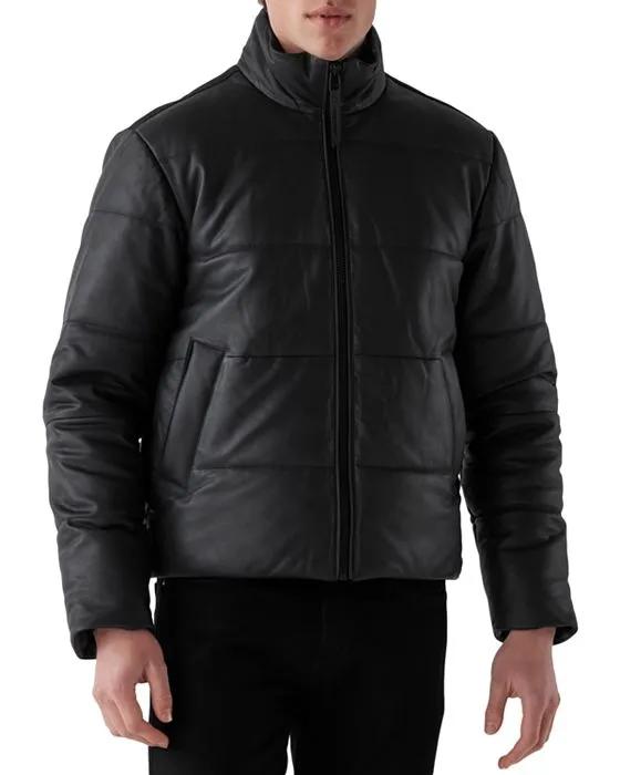 Auckland Leather Puffer Jacket