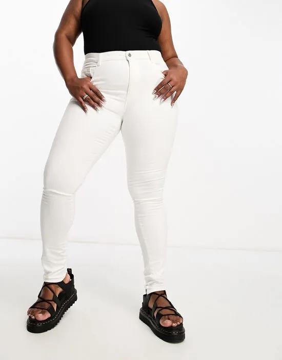 Augusta skinny jeans in white