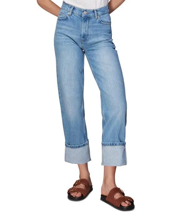 Authentic Alba Turn Up Jeans in Denim