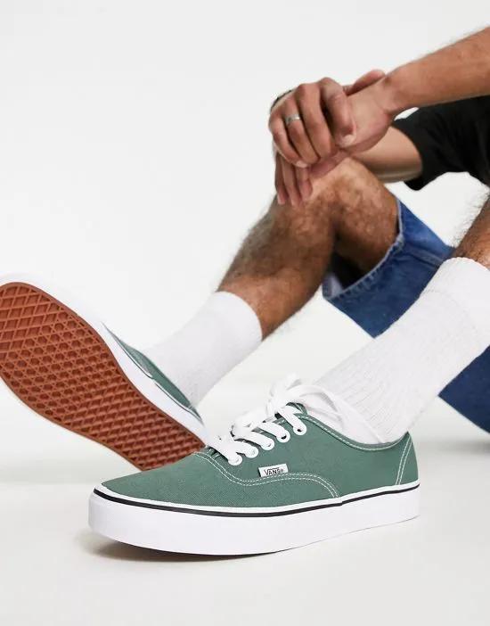 Authentic sneakers in mid green