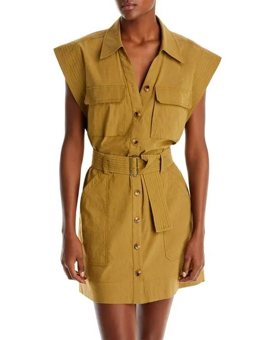 Ava Belted Utility Dress
