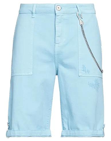 Azure Cotton twill Shorts & Bermuda