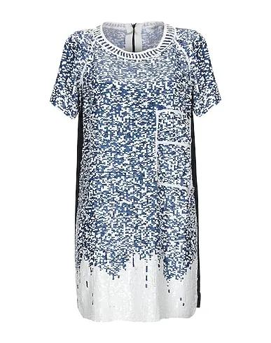 Azure Crêpe Short dress