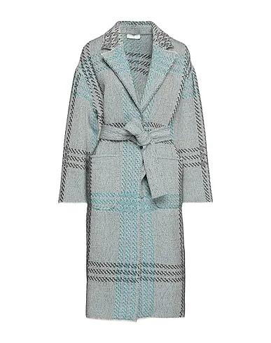 Azure Flannel Coat