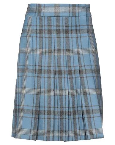 Azure Flannel Mini skirt
