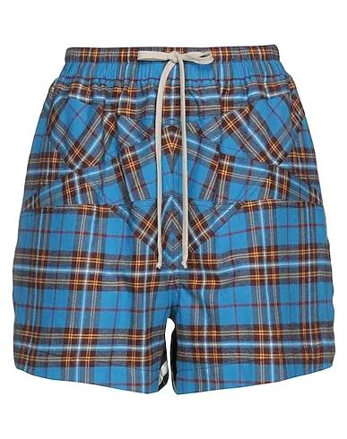 Azure Flannel Shorts & Bermuda