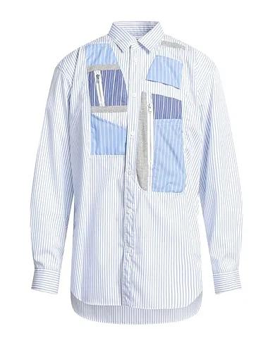 Azure Flannel Striped shirt