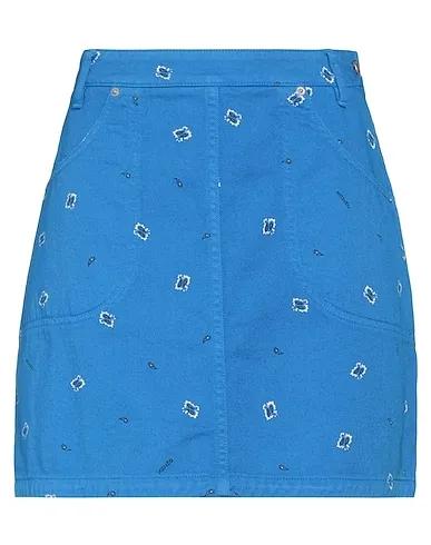 Azure Gabardine Mini skirt