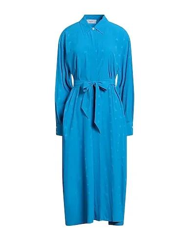 Azure Jacquard Midi dress