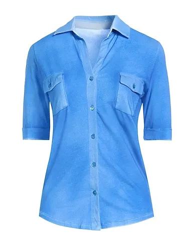 Azure Jersey Solid color shirts & blouses