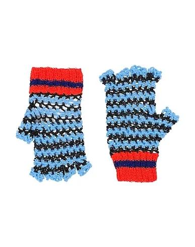 Azure Knitted Gloves