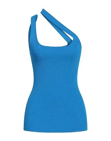 Azure Knitted One-shoulder top