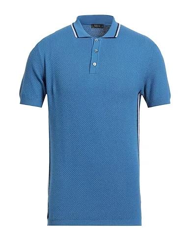 Azure Knitted Polo shirt