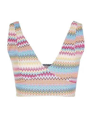 Azure Knitted Top COTTON JACQUARD BRALLETTE TOP