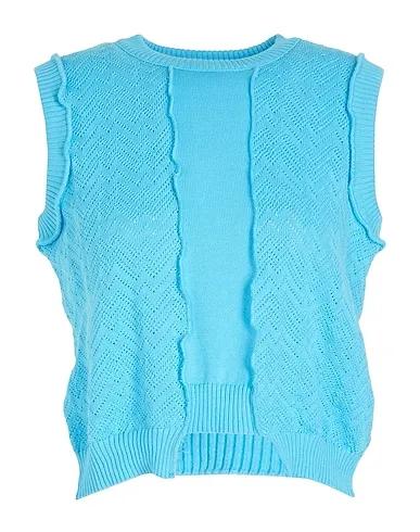 Azure Knitted Top COTTON PATCHWORK TANK TOP
