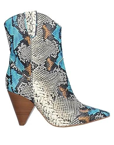 Azure Leather Ankle boot