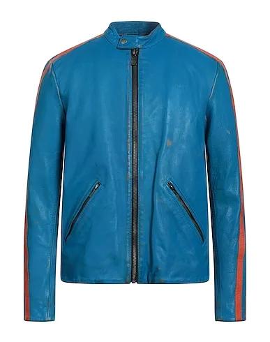 Azure Leather Biker jacket
