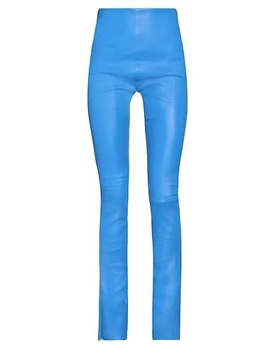 Azure Leather Casual pants
