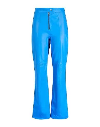 Azure Leather Casual pants LEATHER STRAIGHT-LEG PANTS
