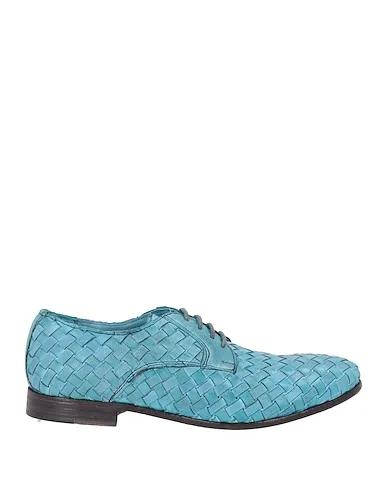 Azure Leather Laced shoes