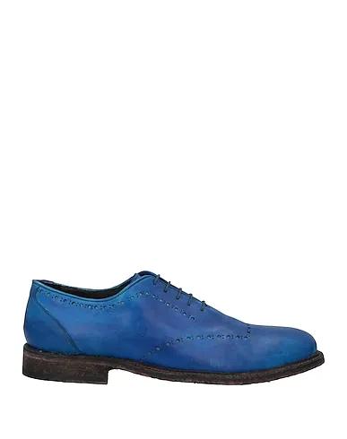 Azure Leather Laced shoes
