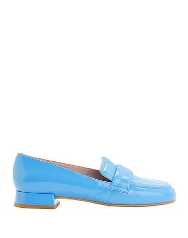 Azure Leather Loafers POLISHED LEATHER LOAFERS
