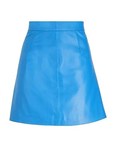 Azure Leather Mini skirt LEATHER ESSENTIAL MINI SKIRT
