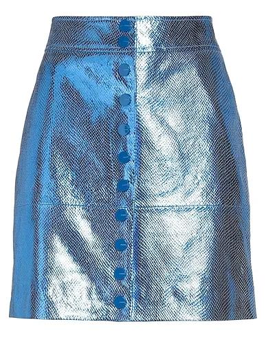 Azure Leather Mini skirt