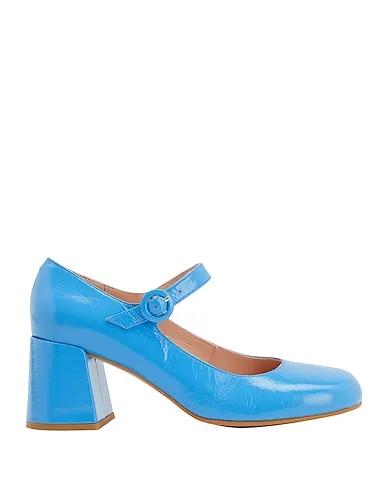 Azure Leather Pump PATENT LEATHER MARY JANE PUMPS
