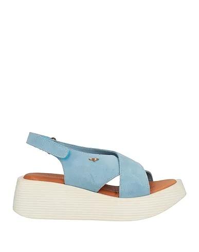 Azure Leather Sandals