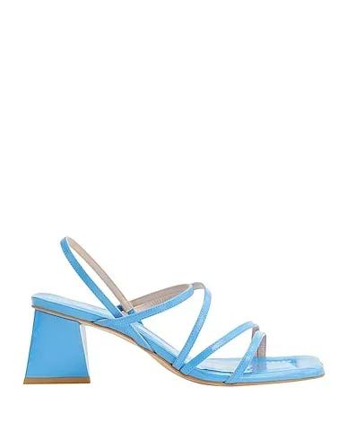 Azure Leather Sandals POLISHED LEATHER LOAFERS
