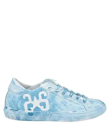 Azure Leather Sneakers