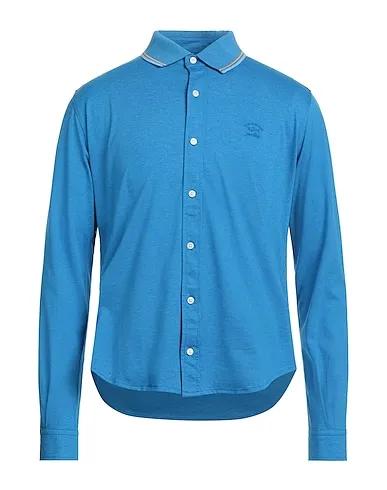 Azure Piqué Patterned shirt